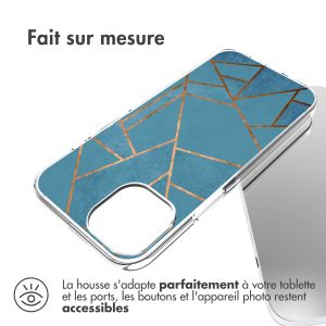 iMoshion Coque Design iPhone 14 - Blue Graphic