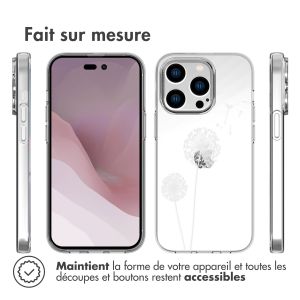 iMoshion Coque Design iPhone 14 Pro - Dandelion