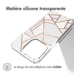iMoshion Coque Design iPhone 14 Pro - White Graphic