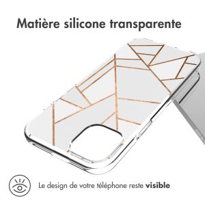 iMoshion Coque Design iPhone 14 Plus - White Graphic