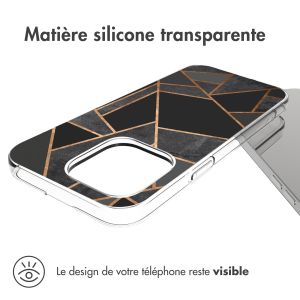 iMoshion Coque Design iPhone 14 Pro Max - Black Graphic
