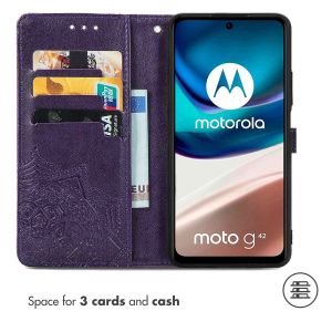 iMoshion Etui de téléphone portefeuille Mandala Motorola Moto G42 - Violet
