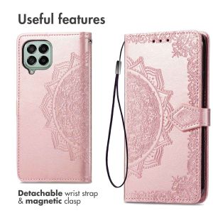 iMoshion Etui de téléphone portefeuille Mandala Samsung Galaxy M53 - Rose Dorée