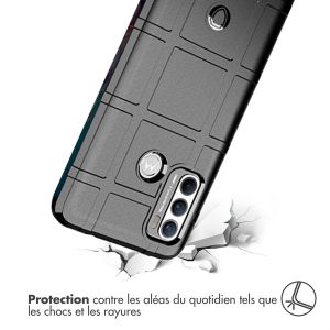 iMoshion Coque Arrière Rugged Shield Motorola Moto G60 - Noir