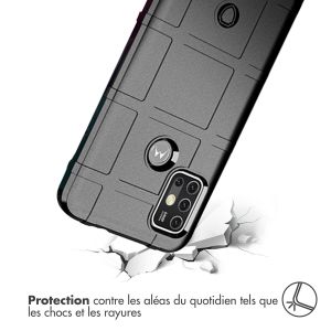iMoshion Coque Arrière Rugged Shield Motorola Moto G30 / G20 / G10 (Power) - Noir