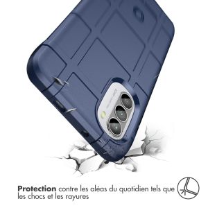 iMoshion Coque Arrière Rugged Shield Motorola Moto G52 / G82 - Bleu foncé