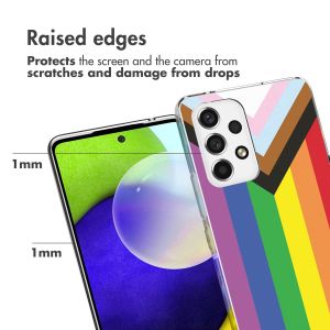 iMoshion Coque Design Samsung Galaxy A53 - Rainbow flag