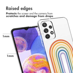 iMoshion Coque Design Samsung Galaxy A23 (5G) - Rainbow