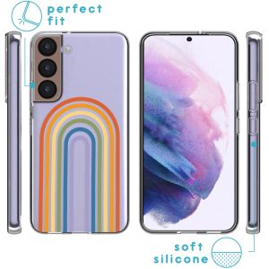 iMoshion Coque Design Samsung Galaxy S22 - Rainbow