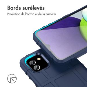 iMoshion Coque Arrière Rugged Shield Samsung Galaxy A03 - Bleu foncé