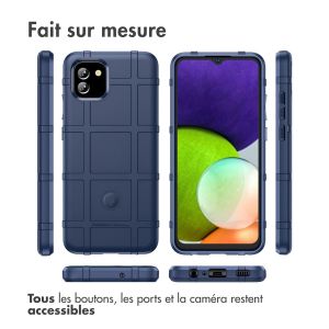 iMoshion Coque Arrière Rugged Shield Samsung Galaxy A03 - Bleu foncé