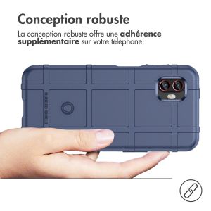 iMoshion Coque Arrière Rugged Shield Samsung Galaxy Xcover 6 Pro - Bleu foncé