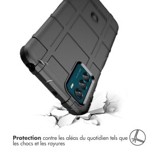 iMoshion Coque Arrière Rugged Shield Motorola Moto G42 - Noir