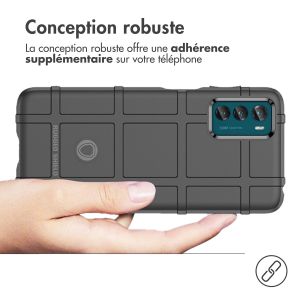 iMoshion Coque Arrière Rugged Shield Motorola Moto G42 - Noir