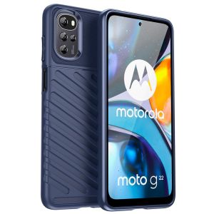 iMoshion Coque Arrière Thunder Motorola Moto G22 / E32 / E32s - Bleu