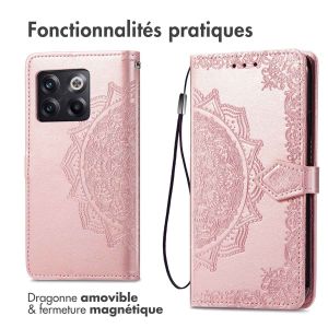 iMoshion Etui de téléphone portefeuille Mandala OnePlus 10T - Rose Dorée