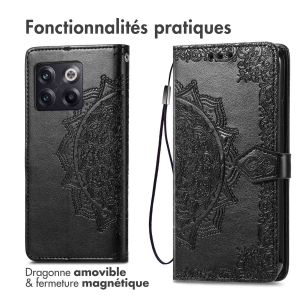 iMoshion Etui de téléphone portefeuille Mandala OnePlus 10T - Noir