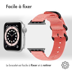 iMoshion Bracelet en nylon Apple Watch Series 1-9 / SE - 38/40/41mm - Rose