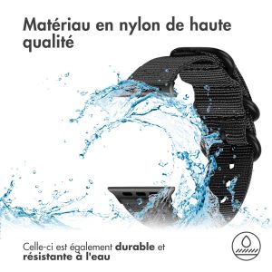 iMoshion Bracelet en nylon Apple Watch Series 1-9 / SE - 38/40/41mm - Noir