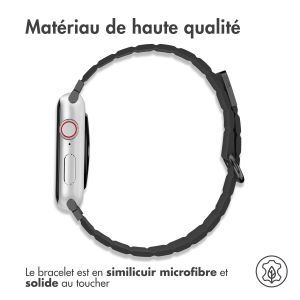 iMoshion Bracelet en cuir magnétique Apple Watch Series 1-9 / SE - 38/40/41mm - Noir