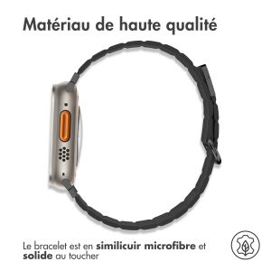 iMoshion Bracelet en cuir magnétique Apple Watch Series 1-9 / SE / Ultra (2) - 42/44/45/49 mm - Noir
