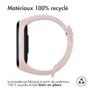 iMoshion Bracelet sportif en silicone Xiaomi Mi Band 5 / 6 - Rose / Blanc