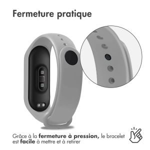 iMoshion Bracelet en silicone Xiaomi Mi Band 3 / 4 - Gris