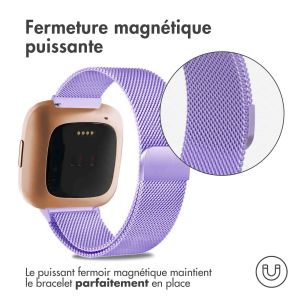 iMoshion Bracelet magnétique milanais Fitbit Versa 2 / Versa Lite - Violet