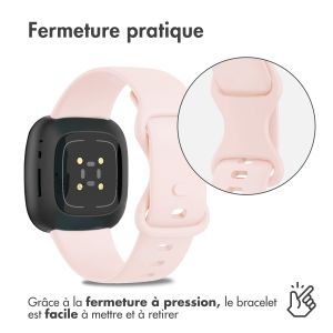 iMoshion Bracelet en silicone Fitbit Versa 4 / 3 / Sense (2) - Rose