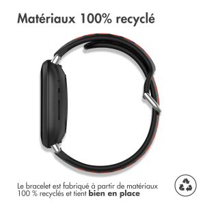 iMoshion Bracelet sportif en silicone Fitbit Versa 4 / 3 / Sense (2) - Noir/Rouge