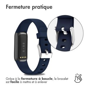 iMoshion Bracelet en silicone Fitbit Luxe - Bleu foncé