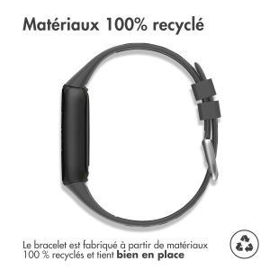 iMoshion Bracelet sportif en silicone Fitbit Luxe - Gris/Noir