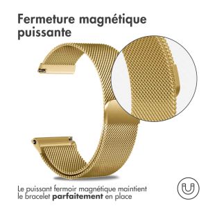 iMoshion Bracelet magnétique milanais - Connexion universelle de 18 mm - Dorée