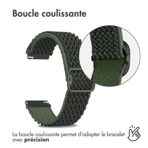 iMoshion Bracelet élastique en nylon - Connexion universelle de 20 mm - Vert foncé