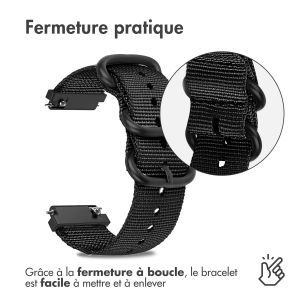 iMoshion Bracelet en nylon - Connexion universelle de 20 mm - Noir