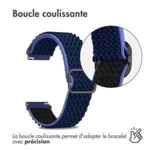 iMoshion Bracelet élastique en nylon - Connexion universelle de 22 mm - Bleu foncé