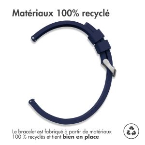 iMoshion Bracelet en silicone - Connexion universelle de 24 mm - Bleu foncé