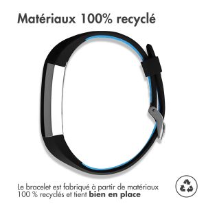 iMoshion Bracelet sportif en silicone Fitbit Alta (HR) - Noir/Bleu
