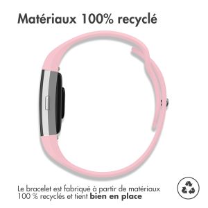 iMoshion Bracelet sportif en silicone Fitbit Charge 2 - Rose  /  Menthe verte