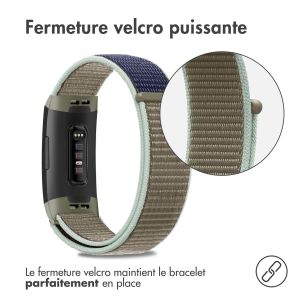 iMoshion Bracelet en nylon Fitbit Charge 3 / 4 - Khaki