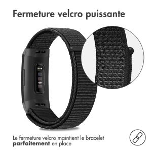 iMoshion Bracelet en nylon Fitbit Charge 3 / 4 - Noir