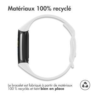 iMoshion Bracelet en silicone Fitbit Charge 5 / Charge 6 - Taille L - Blanc