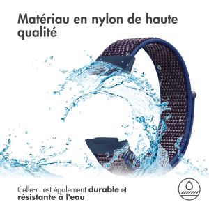 iMoshion Bracelet en nylon Fitbit Charge 5 / Charge 6 - Taille S - Bleu