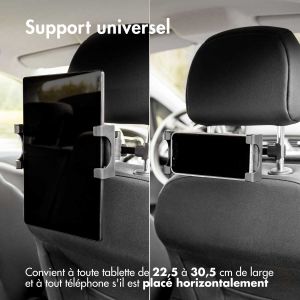 iMoshion Support de tablette pour voiture - Réglable - Appui-tête - Noir
