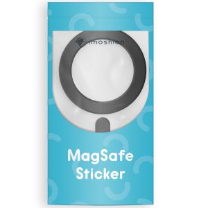 iMoshion ﻿Autocollant MagSafe avec aide à l'installation - Noir