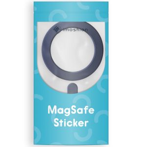 iMoshion ﻿Autocollant MagSafe avec aide à l'installation - Bleu foncé