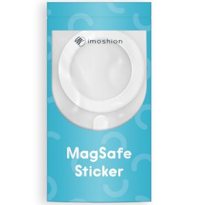 iMoshion ﻿Autocollant MagSafe avec aide à l'installation - Blanc
