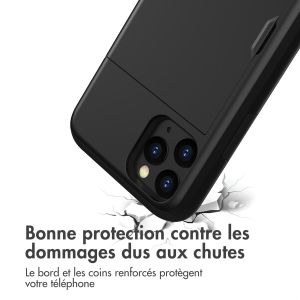 iMoshion Coque arrière avec porte-cartes iPhone 11 Pro - Noir