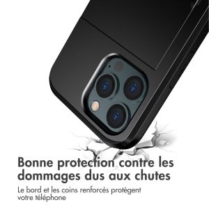 iMoshion Coque arrière avec porte-cartes iPhone 13 Pro - Noir