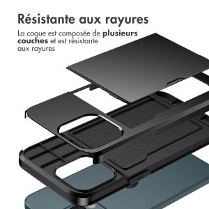 iMoshion Coque arrière avec porte-cartes iPhone 13 Pro - Noir
